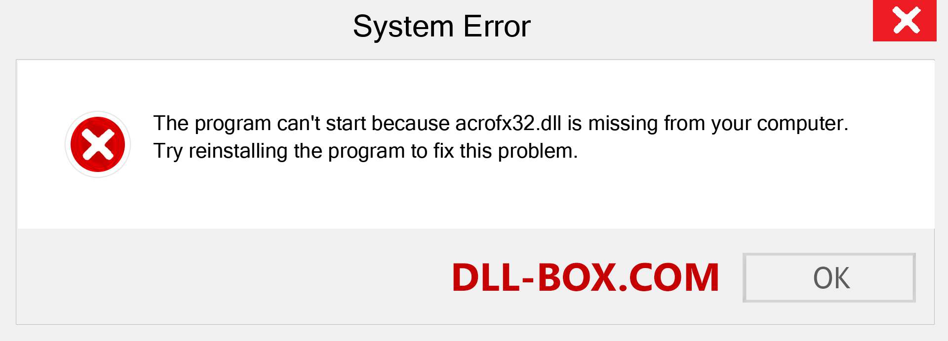  acrofx32.dll file is missing?. Download for Windows 7, 8, 10 - Fix  acrofx32 dll Missing Error on Windows, photos, images